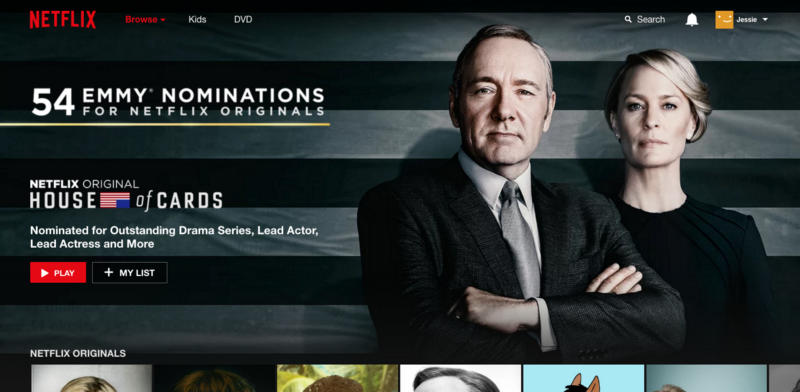 Homepage when I logged in the first time.