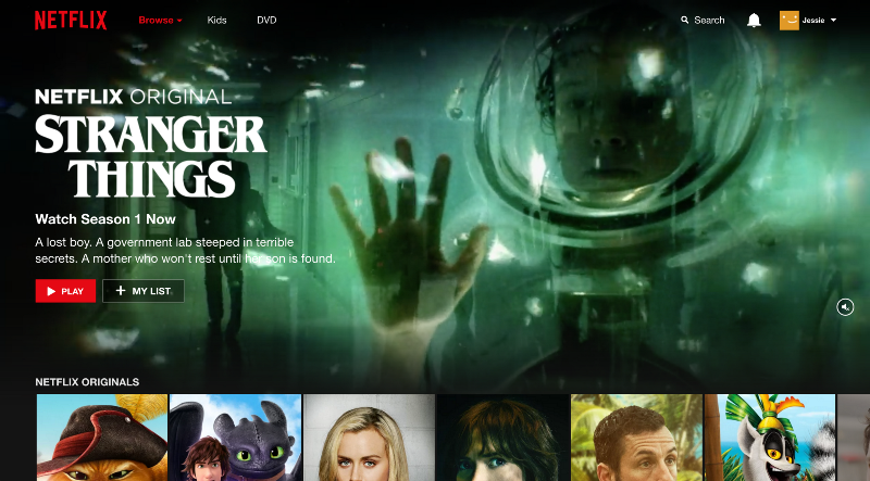 Homepage when I logged in the second time.